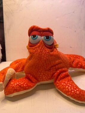 Disney Orange & White Hank Plush Octopus Toy
